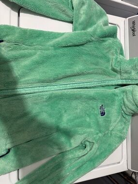 The North Face Mint Green Plush Fleece Zip Jacket
